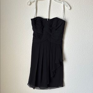 David's Bridal Black Pleated Sundress